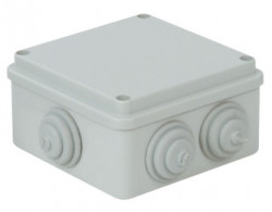CP1038 Installation box with cable entries, 80x80x40mm, IK10, IP44  